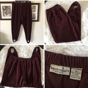 Vintage Ribbed Stirrup Pants